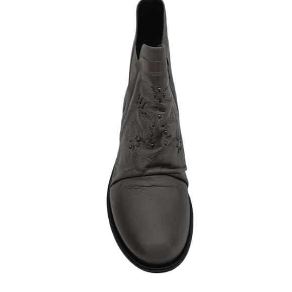 Miz Mooz Snap Sz EU 37 (US 6.5-7 ) Womens Leather Studded Booties ASH - Picture 6 of 6